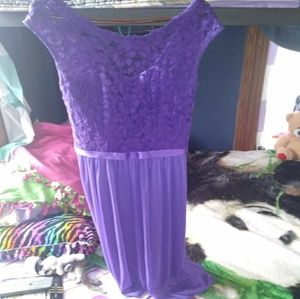 A size two voilet color  dress